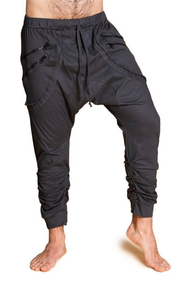 PANASIAM Haremshose Baggy Pants Ch01 modische Haremshose aus festem Baumwoll-Jersey-Stoff bequeme Unisex Freizeithose für Damen und Herren von PANASIAM