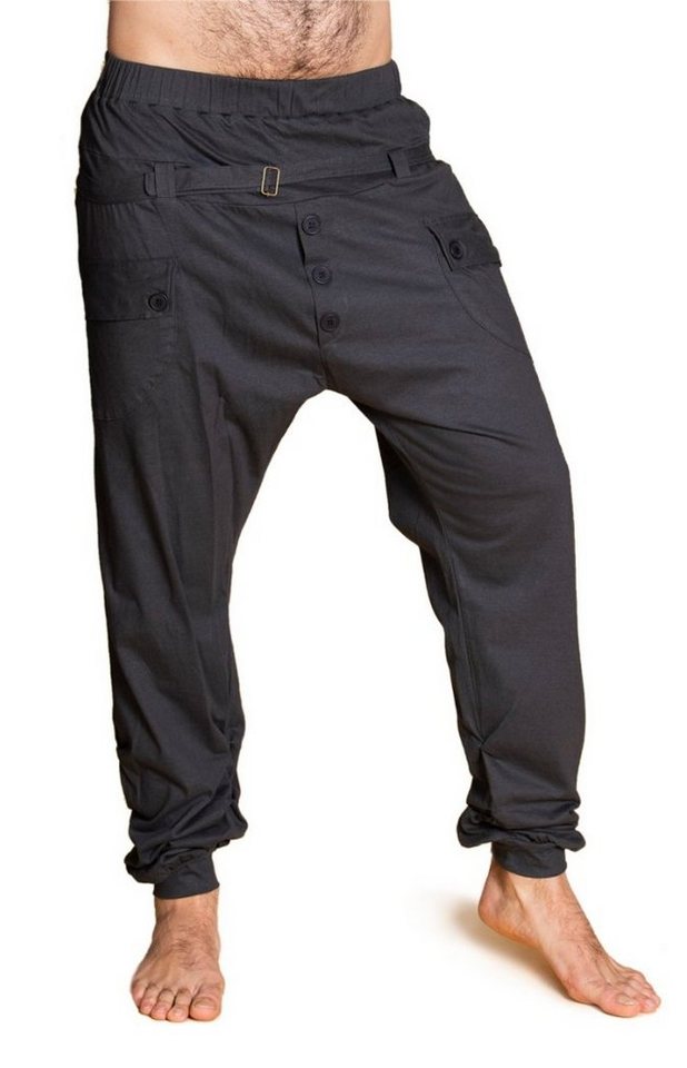 PANASIAM Haremshose Baggy Pants Ch01 modische Haremshose aus festem Baumwoll-Jersey-Stoff bequeme Unisex Freizeithose für Damen und Herren von PANASIAM