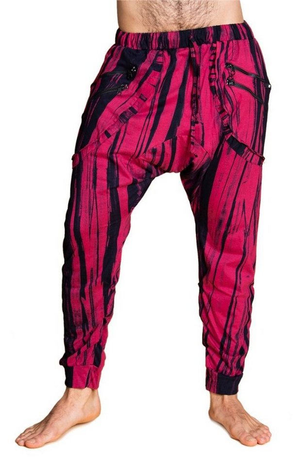 PANASIAM Haremshose Baggy Pants Ch01 modische Haremshose aus festem Baumwoll-Jersey-Stoff bequeme Unisex Freizeithose für Damen und Herren von PANASIAM