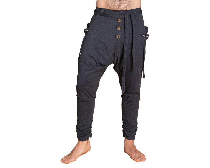 PANASIAM Haremshose Baggy Pants Ch01 modische Haremshose aus festem Baumwoll-Jersey-Stoff bequeme Unisex Freizeithose für Damen und Herren von PANASIAM
