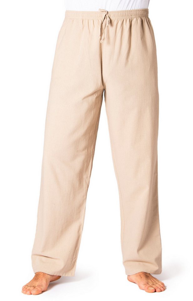 PANASIAM Stoffhose Bundhose 'K' bequeme Unisex Stoffhose aus 100% Baumwolle für Damen und Herren Freizeithose mit Taschen Relaxhose bequeme Sommerhose von PANASIAM