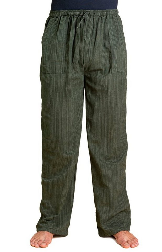 PANASIAM Wellnesshose Bundhose Lini bequeme Unisex Stoffhose aus 100% Baumwolle für Damen und Herren Freizeithose mit Taschen Relaxhose bequeme Sommerhose von PANASIAM