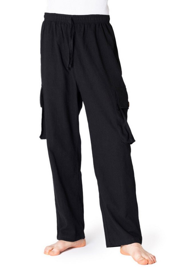 PANASIAM Cargohose Cargo-Hose K bequeme Sommerhose mit 4 Taschen aus 100% Baumwolle Unisex Freizeithose für Damen und Herren Relaxhose Cargohose von PANASIAM