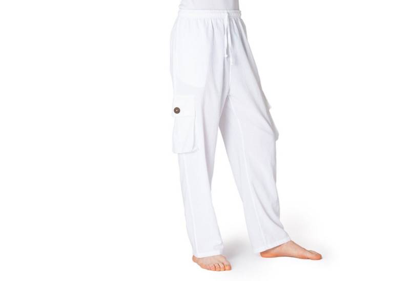 PANASIAM Cargohose Cargo-Hose K bequeme Sommerhose mit 4 Taschen aus 100% Baumwolle Unisex Freizeithose für Damen und Herren Relaxhose Cargohose von PANASIAM