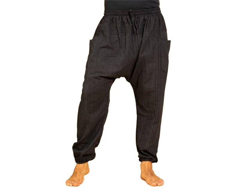 PANASIAM Wellnesshose Chillhose Lini lockere Boho Hose aus 100% Baumwolle bequem und in natürlichen Farben Freizeithose mit Gummibund Unisex Sommerhose von PANASIAM