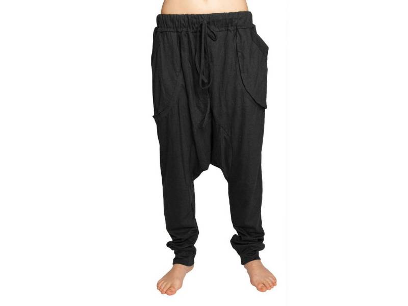 PANASIAM Wellnesshose Chillhose im Aladin Style Sommerhose aus 100% weicher jersey Baumwolle bequeme Freizeithose mit Gummibund Haremshose Unisex von PANASIAM