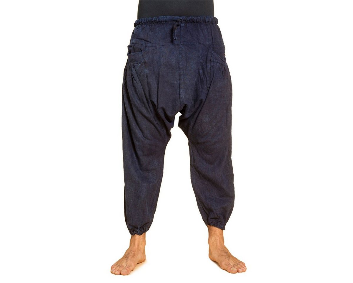 PANASIAM Wellnesshose Chillhose stonewashed im Aladin-Style aus 100% Baumwolle locker geschnittene Boho-Hose mit Taschen Freizeithose für Damen und Herren von PANASIAM