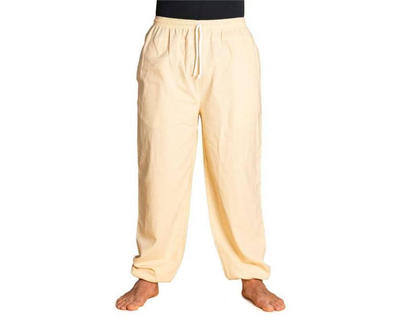 PANASIAM Stoffhose E-Pants leichte Unisex Bundhose aus weicher Baumwolle für Damen und Herren Freizeithose mit Tunnelzug Relaxhose bequeme Sommerhose von PANASIAM