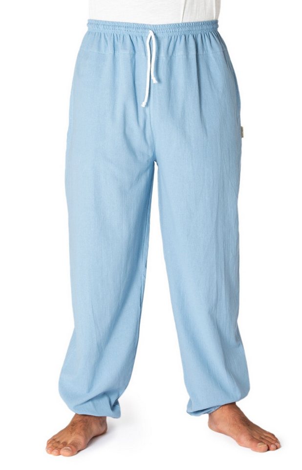 PANASIAM Stoffhose E-Pants leichte Unisex Bundhose aus weicher Baumwolle für Damen und Herren Freizeithose mit Tunnelzug Relaxhose bequeme Sommerhose von PANASIAM