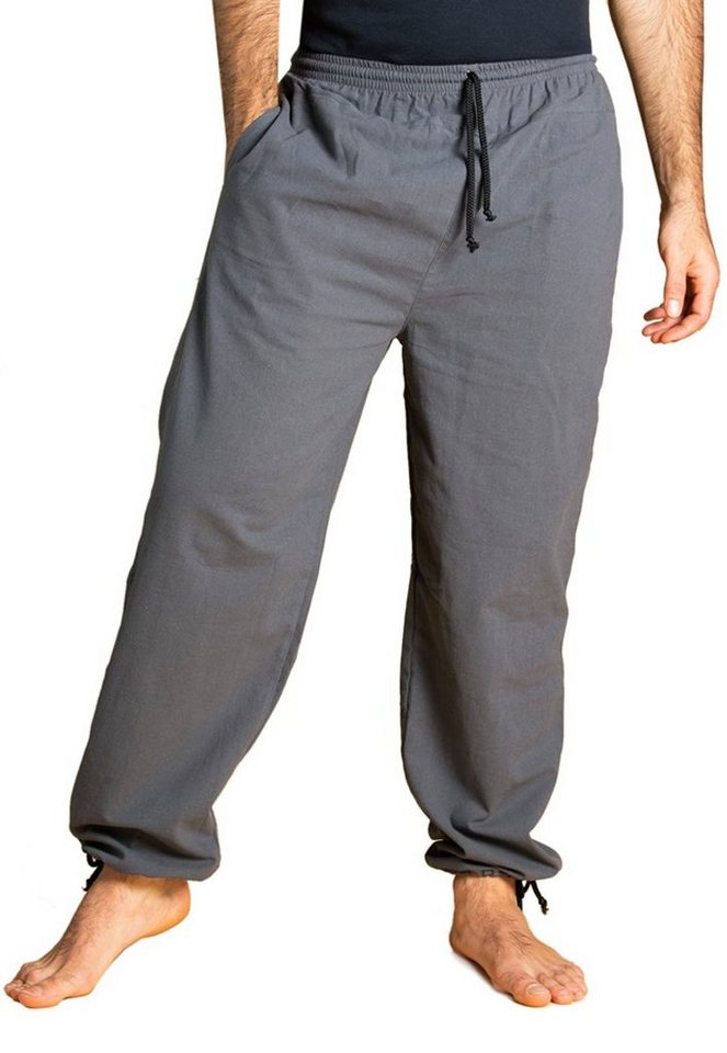 PANASIAM Stoffhose E-Pants leichte Unisex Bundhose aus weicher Baumwolle für Damen und Herren Freizeithose mit Tunnelzug Relaxhose bequeme Sommerhose von PANASIAM