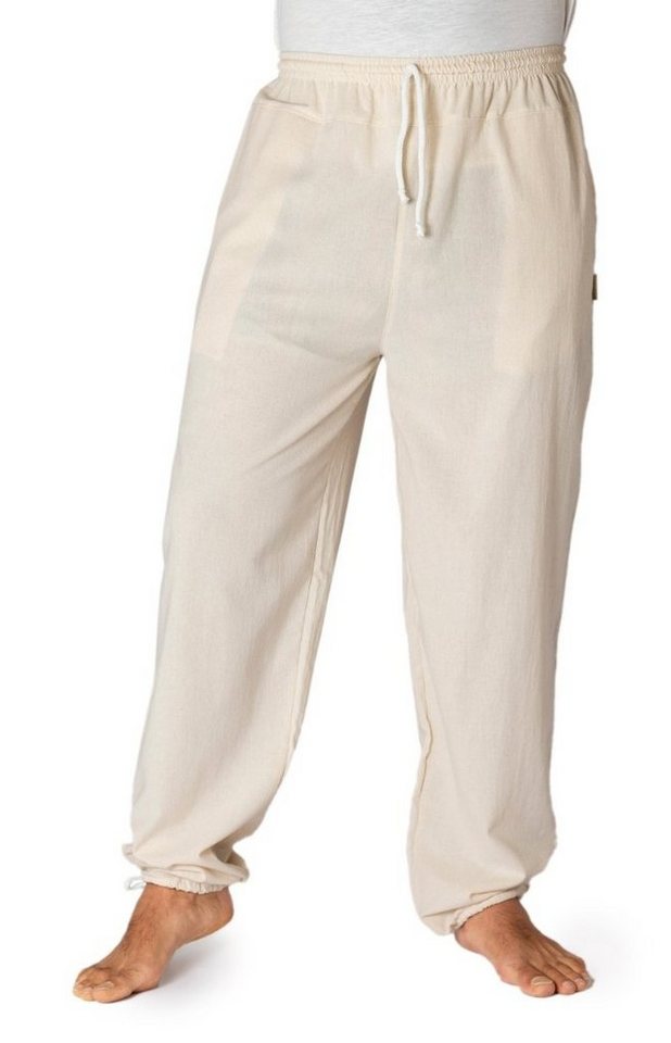 PANASIAM Stoffhose E-Pants leichte Unisex Bundhose aus weicher Baumwolle für Damen und Herren Freizeithose mit Tunnelzug Relaxhose bequeme Sommerhose von PANASIAM