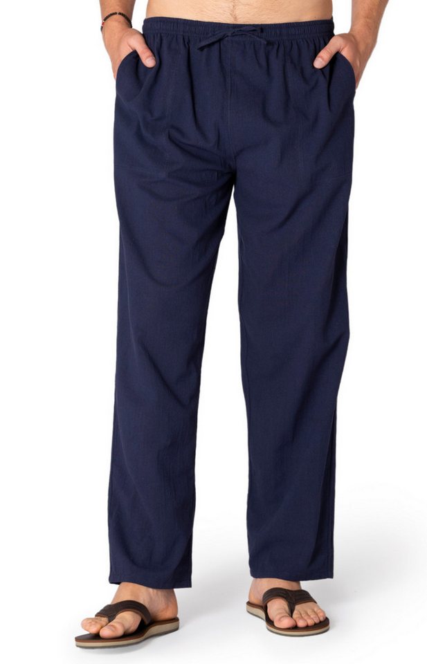 PANASIAM Stoffhose Bundhose 'K' bequeme Unisex Stoffhose aus 100% Baumwolle für Damen und Herren Freizeithose mit Taschen Relaxhose bequeme Sommerhose von PANASIAM