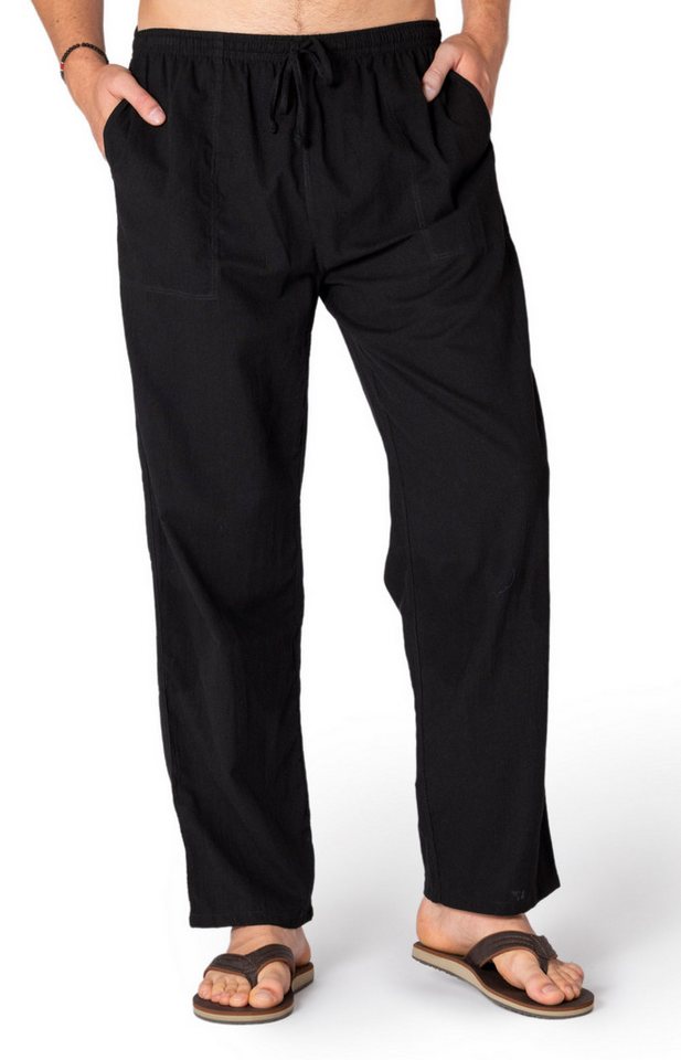 PANASIAM Stoffhose Bundhose 'K' bequeme Unisex Stoffhose aus 100% Baumwolle für Damen und Herren Freizeithose mit Taschen Relaxhose bequeme Sommerhose von PANASIAM