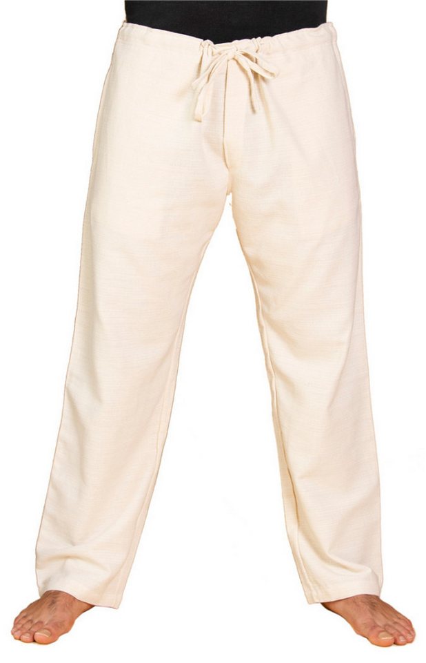 PANASIAM Wellnesshose Klassische Baumwoll-Bundhose T02 Wohlfühlhose ohne Reissverschluss Stoffhose mit Tunnelzug Unisex Sommerhose von PANASIAM