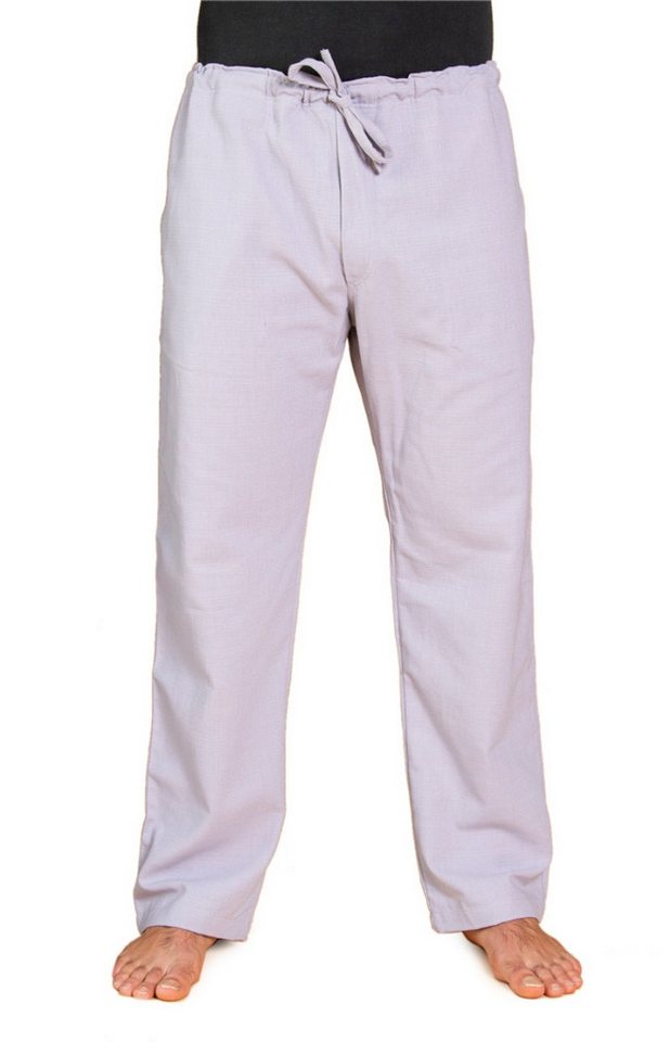 PANASIAM Wellnesshose Klassische Baumwoll-Bundhose T02 Wohlfühlhose ohne Reissverschluss Stoffhose mit Tunnelzug Unisex Sommerhose von PANASIAM