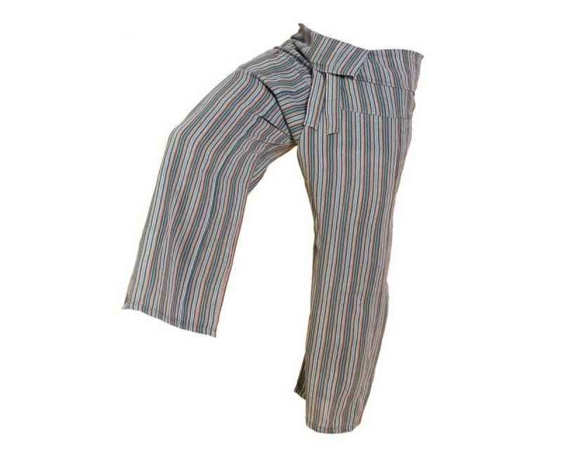 PANASIAM Wellnesshose Thai Fischerhose Handgewebt bequeme Unisex Wickelhose aus Baumwolle als Yogahose Freizeithose Relaxhose loose fit von PANASIAM