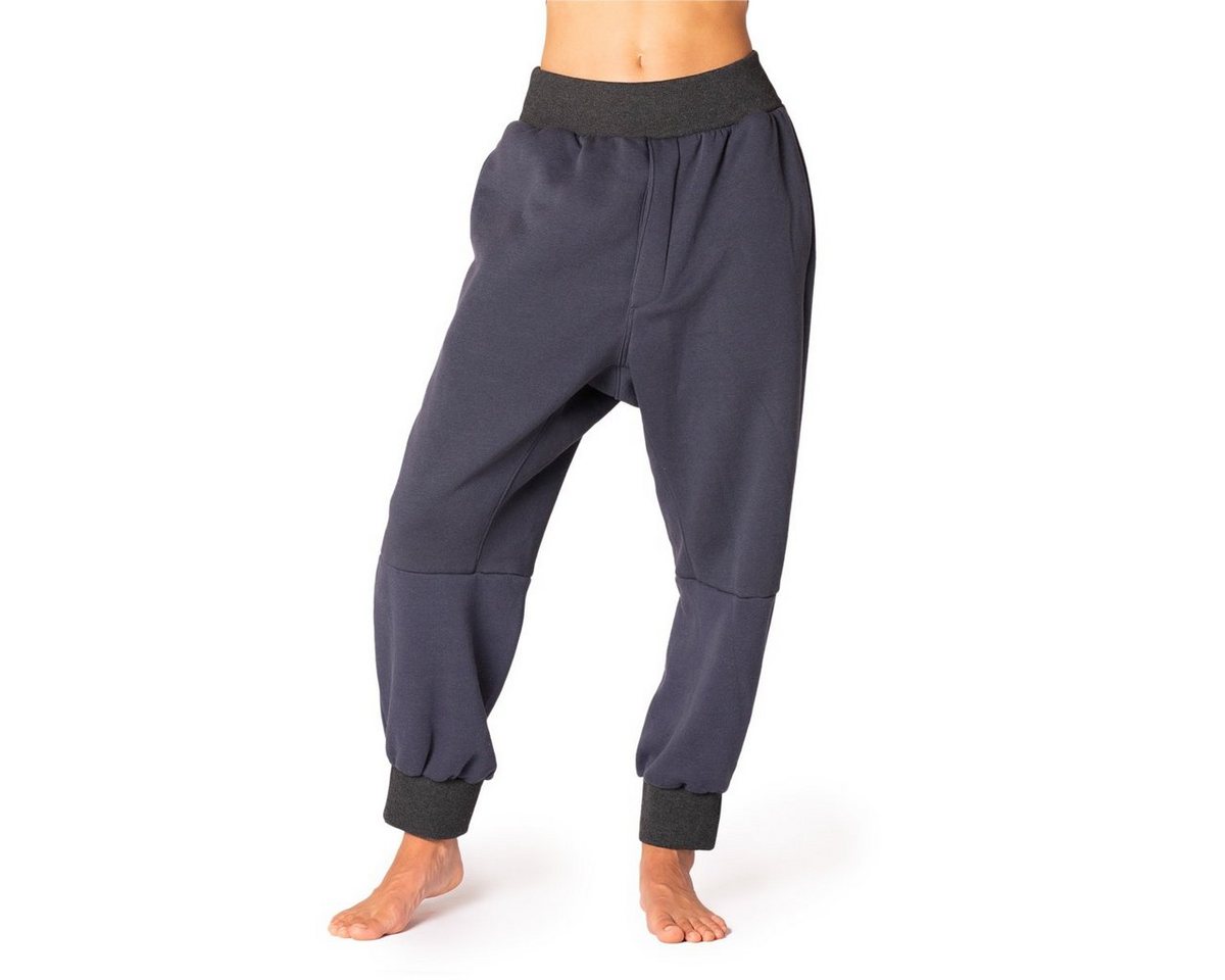 PANASIAM Wellnesshose Haremsjogger perfekte Chillhose für die kühleren Tage aus 100% Baumwolle Freizeithose im Aladin Style Unisex Haremshose von PANASIAM