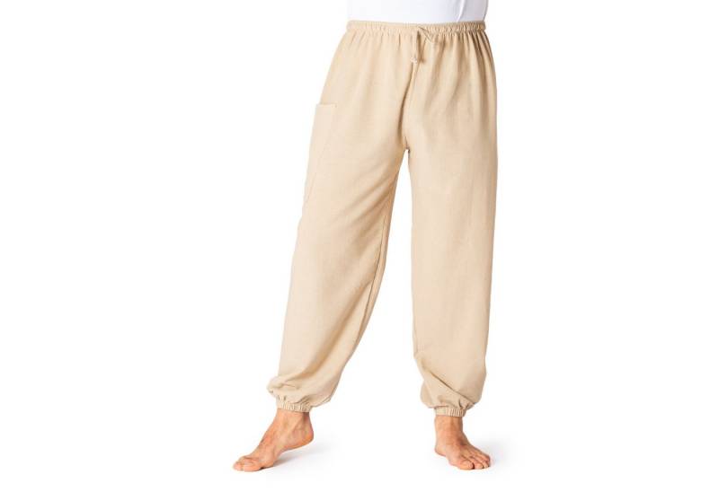 PANASIAM Relaxhose Loungehose einfarbig aus 100% Baumwolle bequeme Muckhose Relaxhose Unisex für Damen & Herren lässige Haremshose schlichte Freizeithose von PANASIAM