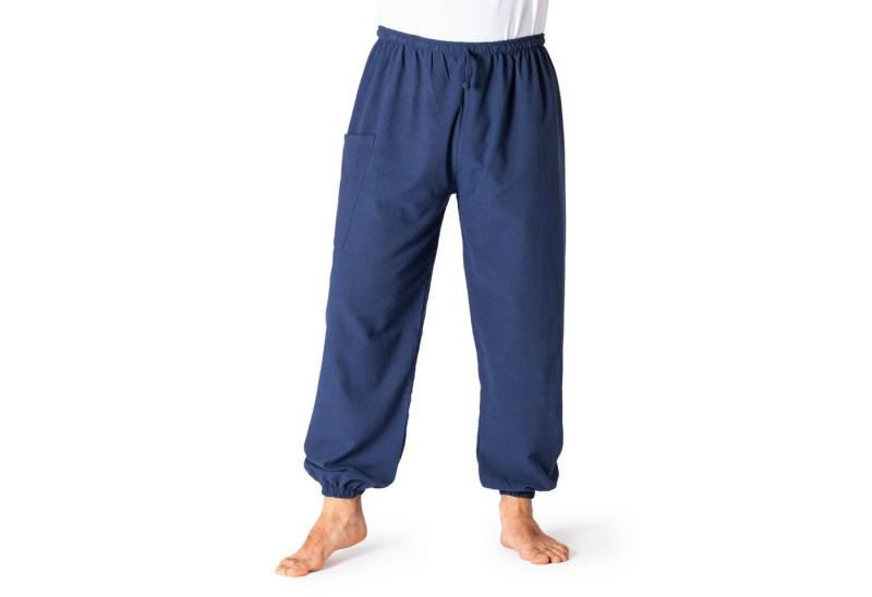 PANASIAM Wellnesshose Loungehose einfarbig aus 100% Baumwolle bequeme Muckhose Relaxhose Unisex für Damen & Herren lässige Haremshose schlichte Freizeithose von PANASIAM