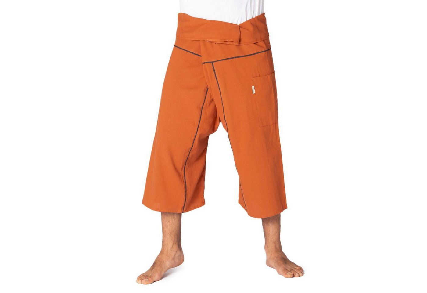 PANASIAM Wellnesshose Thai Fischerhose stripe design 3/4 lang bequeme Unisex Wickelhose aus Baumwolle Freizeithose Relaxhose Chillhose loose fit PANASIAM Wellnesshose Thai Fischerhose stripe design 3/4 lang bequeme Unisex Wickelhose aus Baumwolle Freizeithose Relaxhose Chillhose loose fit von PANASIAM