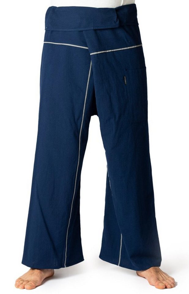 PANASIAM Wellnesshose Thai Fischerhose Stripe bequeme Unisex Wickelhose aus Baumwolle als Yogahose Freizeithose Relaxhose loose fit PANASIAM Wellnesshose Thai Fischerhose Stripe bequeme Unisex Wickelhose aus Baumwolle als Yogahose Freizeithose Relaxhose loose fit von PANASIAM