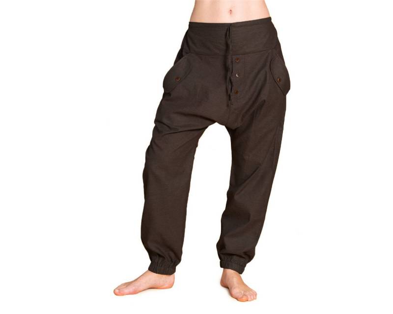 PANASIAM Wellnesshose Yogipants Typ2 Baggy Haremshose aus weicher Baumwolle bequeme Yogahose Unisex Freizeithose für Damen und Herren von PANASIAM