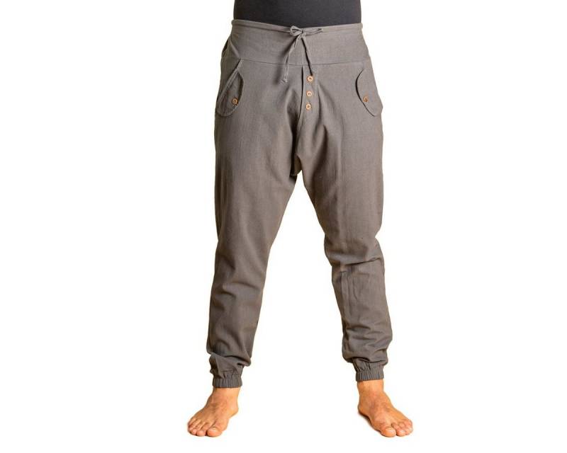PANASIAM Haremshose Yogipants classic bequeme Freizeithose wie Aladinhose Unisex für Damen und Herren Haremshose Tunnelzug vorne Gummiband hinten von PANASIAM