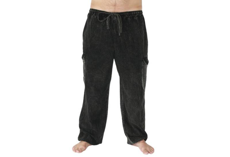 PANASIAM Cargohose weit geschnittene Cargohose aus 100% Baumwolle Baggy Hose Outdoorhose lässige Jogginghose lockere Relaxhose Freizeithose lange Loungehose von PANASIAM
