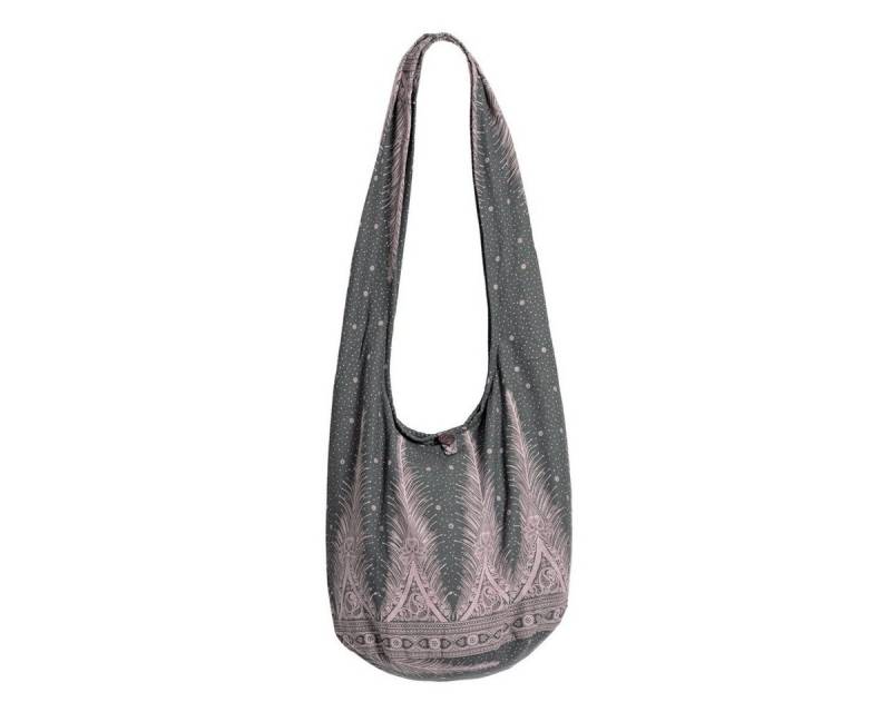 PANASIAM Freizeittasche Schulterbeutel im Pfau Design als Umhängetasche aus reiner Baumwolle, Schultertasche mit Innentasche Stofftasche Crossbody Handtasche von PANASIAM