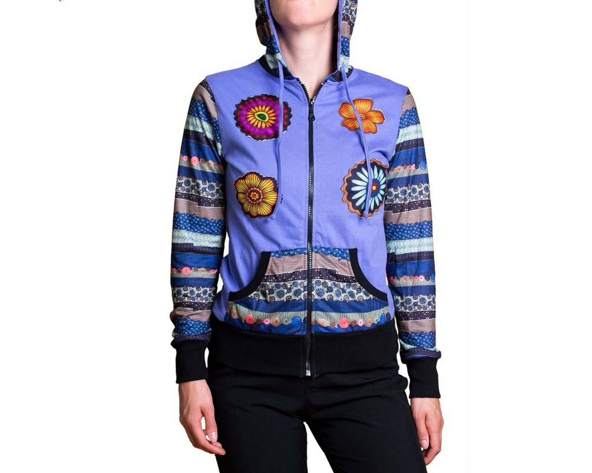 PANASIAM Wolljacke Chillout Jacke 'water-lilies' von PANASIAM