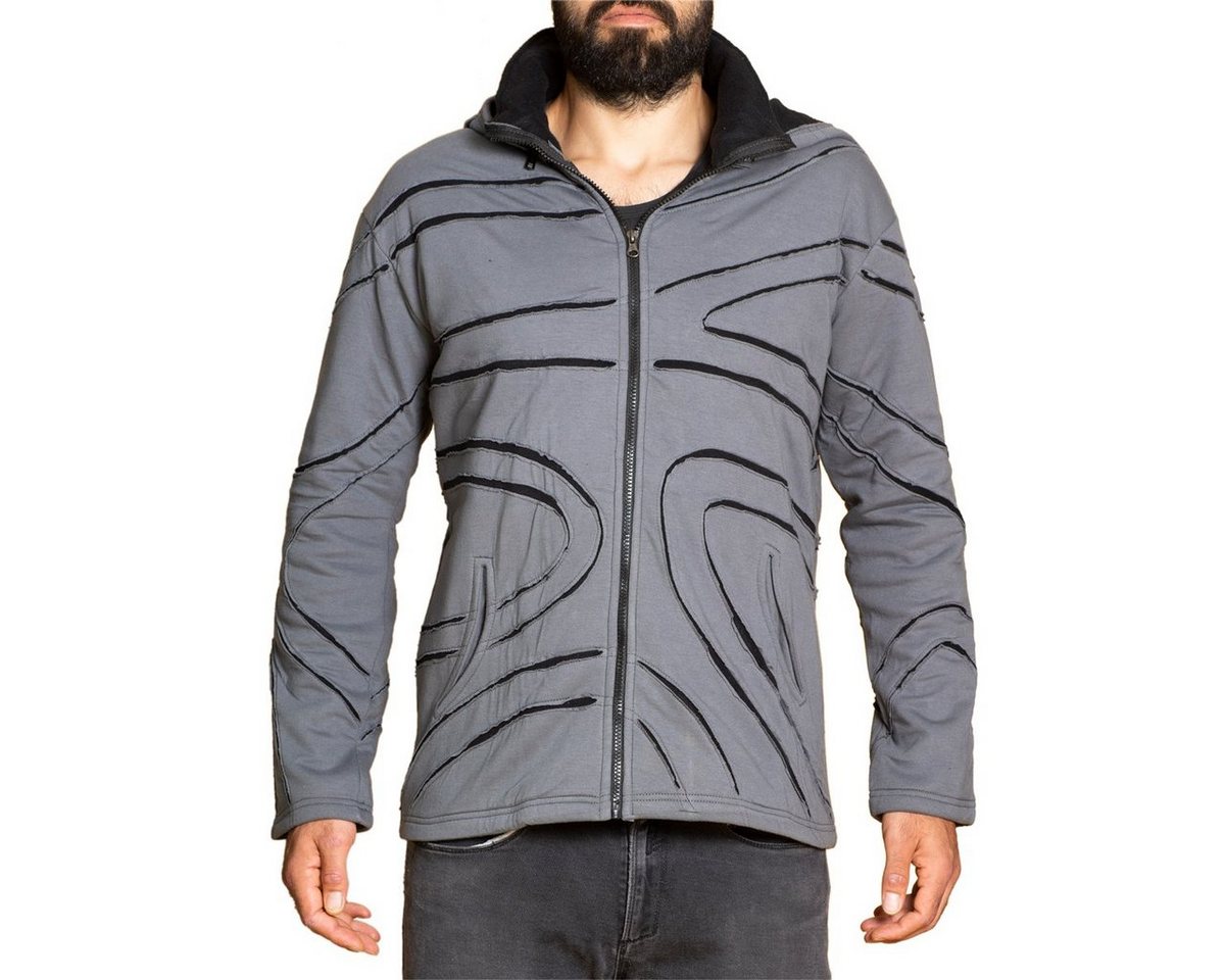 PANASIAM Wolljacke Herren Fleecejacke Cutwork-Design von PANASIAM