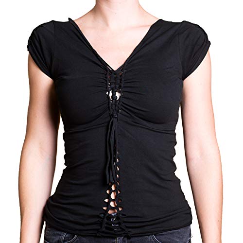 PANASIAM Women Top Watei 4392 Cotton S in Black von PANASIAM