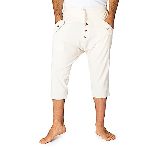 PANASIAM Yogi Shorts, Unisex, naturewhite, L von PANASIAM