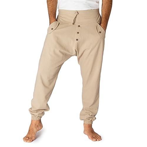 PANASIAM Yogipants 01, Cotton, Khaki, M von PANASIAM