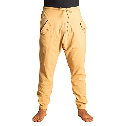 PANASIAM Yogipants 01, Cotton, beige, L von PANASIAM