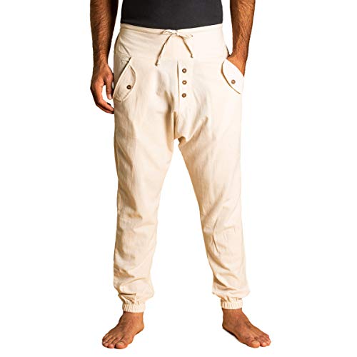 PANASIAM Yogipants 01, Cotton, naturewhite, L von PANASIAM