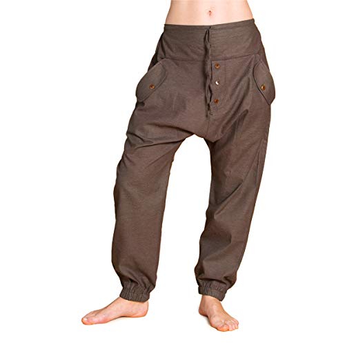 PANASIAM Yogipants 02, Cotton, Brown L von PANASIAM