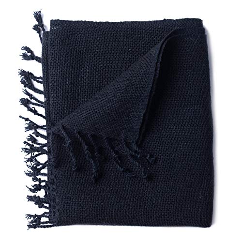 PANASIAM scarf woven, black, 165x50cm von PANASIAM