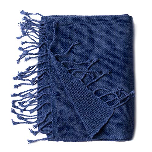 PANASIAM scarf woven, blue, 165x50cm von PANASIAM