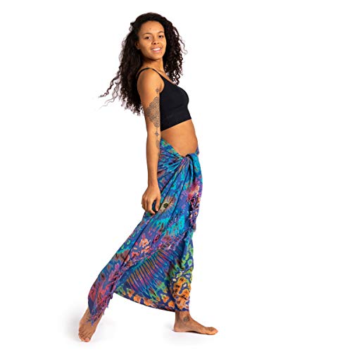 PANASIAM Sarong tiedye navy multicolor, 190x116cm von PANASIAM