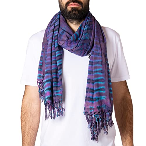 PANASIAM tiedye Scarf Lilaton (Nr.6), 190x116cm von PANASIAM