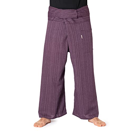 Panasiam® Fishermannhose: Lin, in dunkellila, Unisize L von PANASIAM