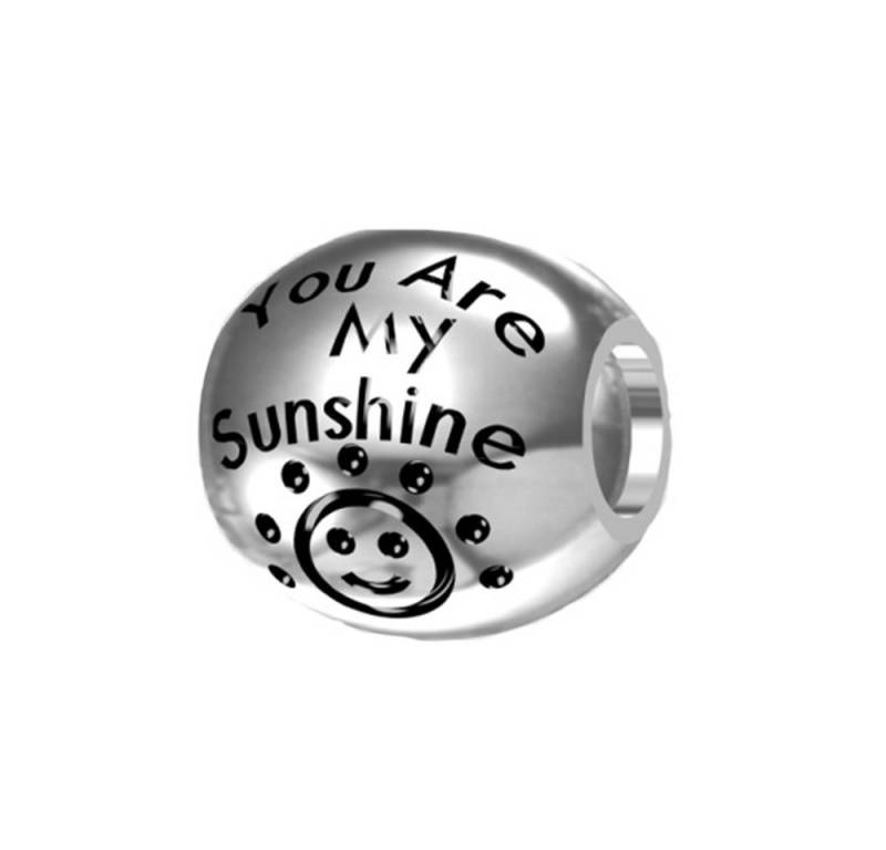 PANDACHARMS Bead You are my Sunshine Charm für Charm Armband, 925er Sterling Silber von PANDACHARMS