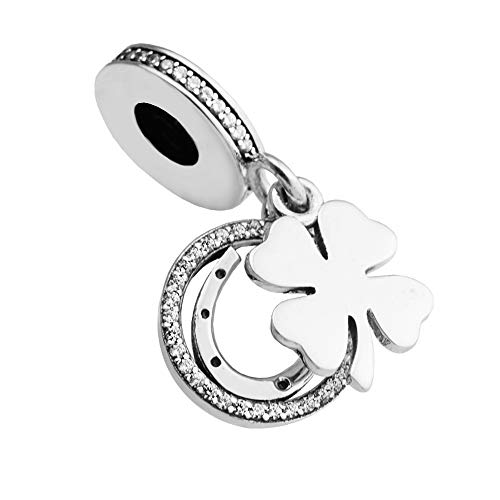 PANDOCCI 2017 Frühling gut Glück Perlen Passt Pandora Armbänder 925 Sterling Silber Lucky Day klar CZ baumeln Charme Perle DIY Schmuck von PANDOCCI