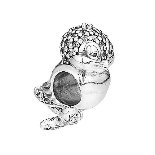 PANDOCCI 2018 Herbst Schneewittchen s Vogel Bead 925 Silber DIY passt für Original Pandora Armbänder Charm Modeschmuck von PANDOCCI