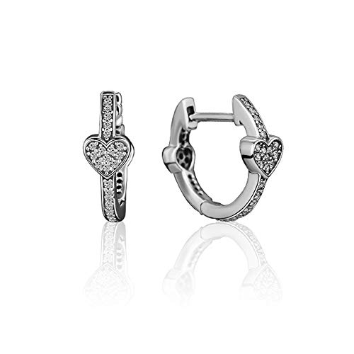 PANDOCCI 2018 Herbst verführerische Herzen Creolen klar CZ 925 Silber DIY passt für Original Pandora Armbänder Charm Modeschmuck PANDOCCI 2018 Herbst verführerische Herzen Creolen klar CZ 925 Silber DIY passt für Original Pandora Armbänder Charm Modeschmuck von PANDOCCI
