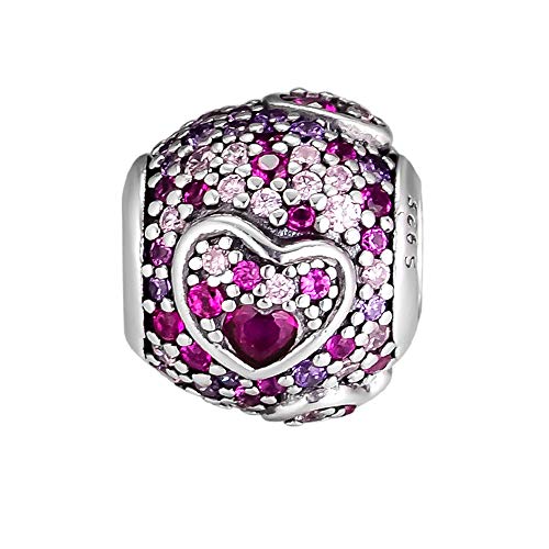 PANDOCCI 2019 Asymmetrische Herzen der Liebe Rot Rosa Royal Purple Bead 925 Silber DIY Passt für Original Pandora Armbänder Charme Modeschmuck PANDOCCI 2019 Asymmetrische Herzen der Liebe Rot Rosa Royal Purple Bead 925 Silber DIY Passt für Original Pandora Armbänder Charme Modeschmuck von PANDOCCI