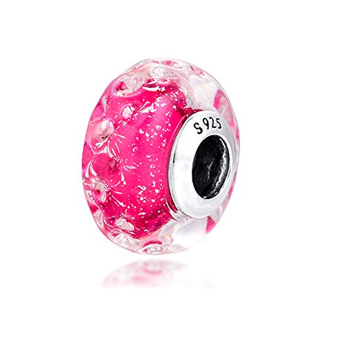 PANDOCCI 2020 Frühling wellig Rosa Muranoglas Perle 925 Silber DIY Passend für Original Pandora Armbänder Charm Fashion Schmuck PANDOCCI 2020 Frühling wellig Rosa Muranoglas Perle 925 Silber DIY Passend für Original Pandora Armbänder Charm Fashion Schmuck von PANDOCCI