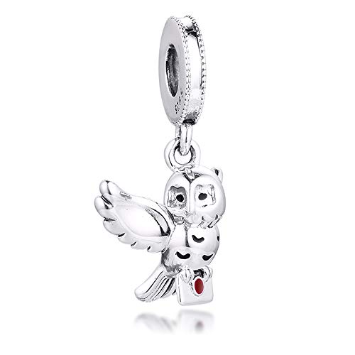 PANDOCCI 2020 Sommer Hedwig Eule baumeln Perle 925 Silber DIY Passend für Original Pandora Armbänder Charme Modeschmuck PANDOCCI 2020 Sommer Hedwig Eule baumeln Perle 925 Silber DIY Passend für Original Pandora Armbänder Charme Modeschmuck von PANDOCCI