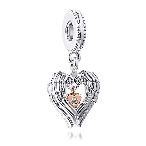 PANDOCCI 2021 Valentinstagsgeschenk Engelsflügel & Herz Baumeln 925 Silber DIY passt für Original Pandora Armbänder Charm Modeschmuck PANDOCCI 2021 Valentinstagsgeschenk Engelsflügel & Herz Baumeln 925 Silber DIY passt für Original Pandora Armbänder Charm Modeschmuck von PANDOCI
